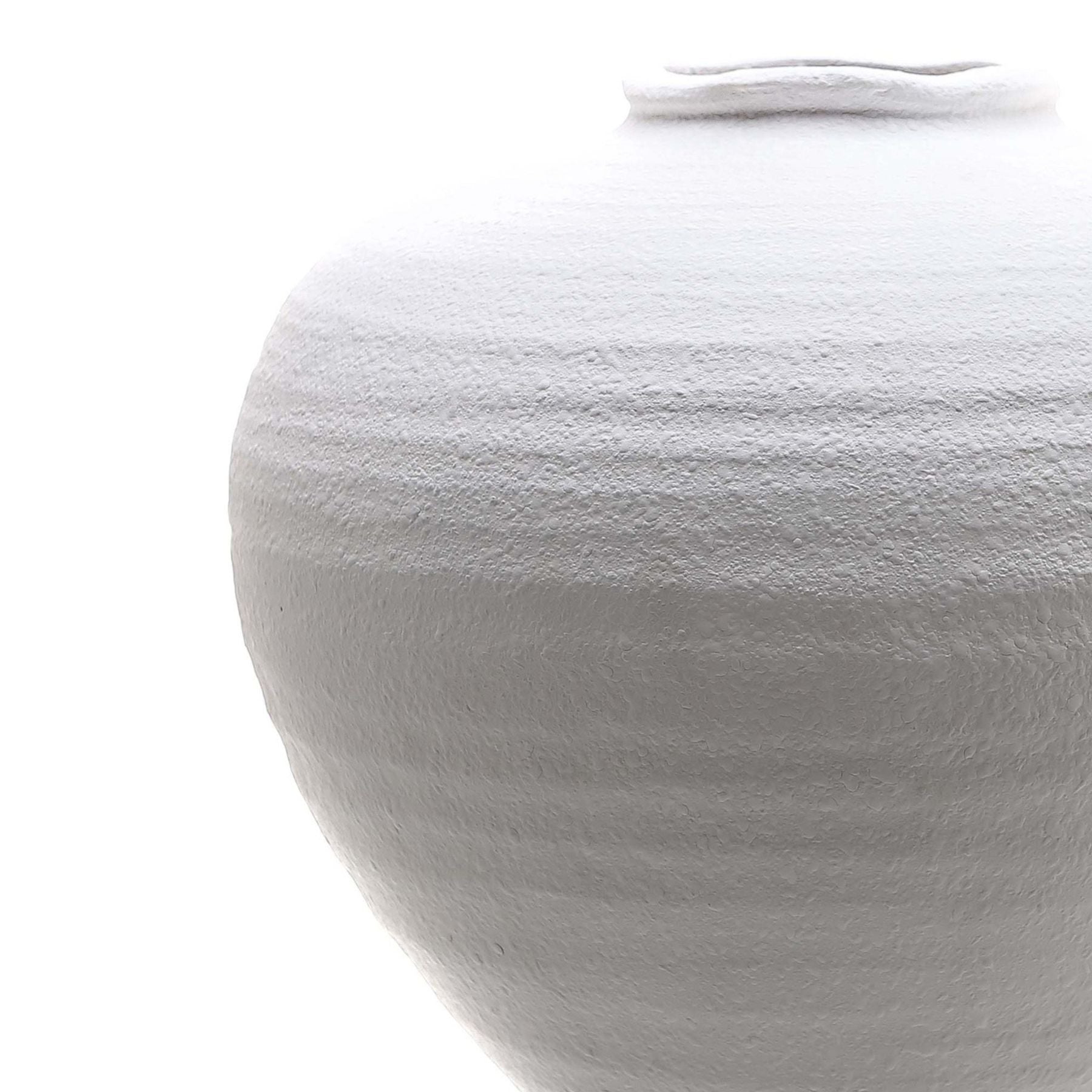 Regola Matt White Ceramic Vase for Modern Interiors - Darlington's Décor