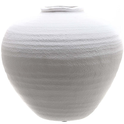 Regola Matt White Ceramic Vase for Modern Interiors - Darlington's Décor