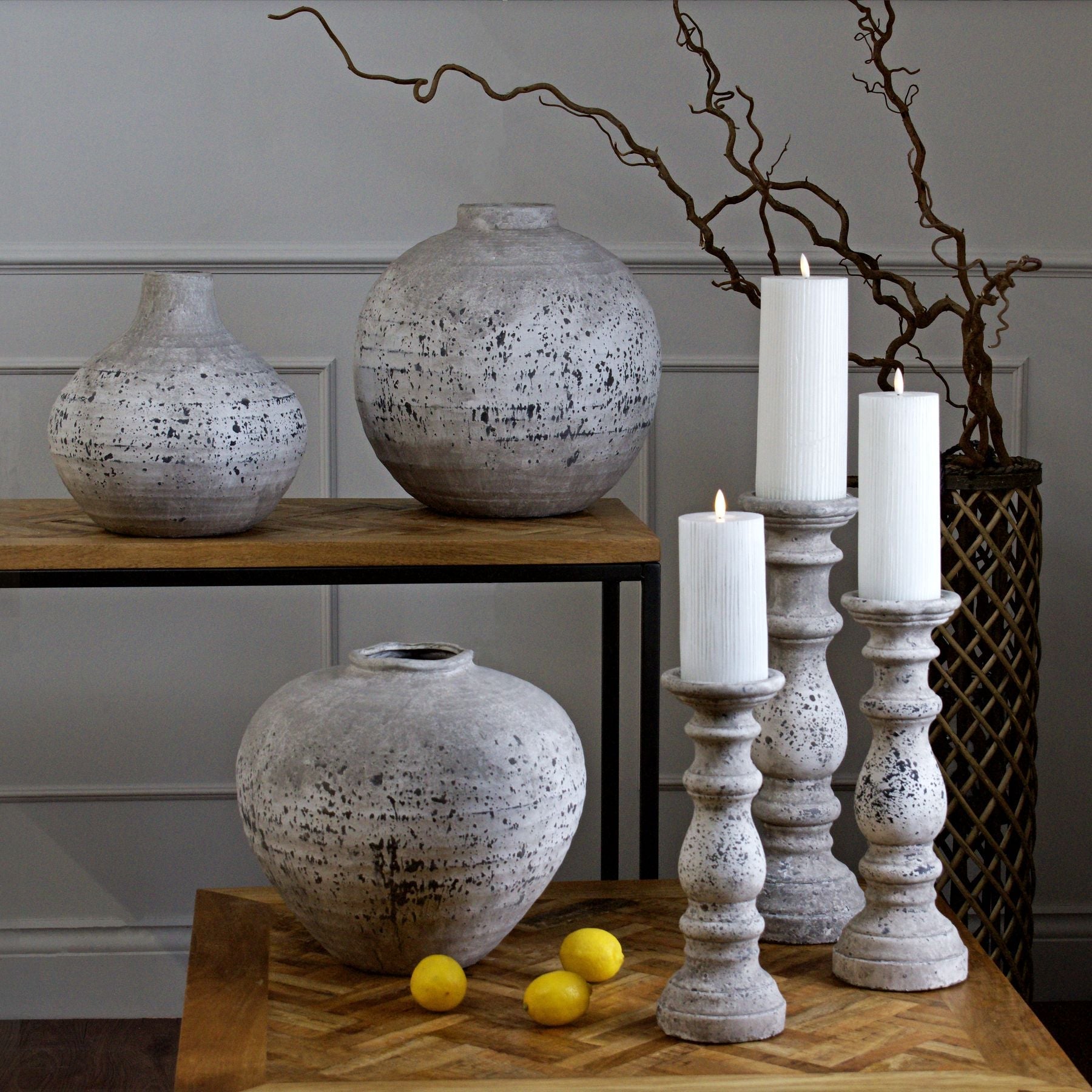 Regola Stone Ceramic Vase for Modern Natural Decor - Darlington's Décor