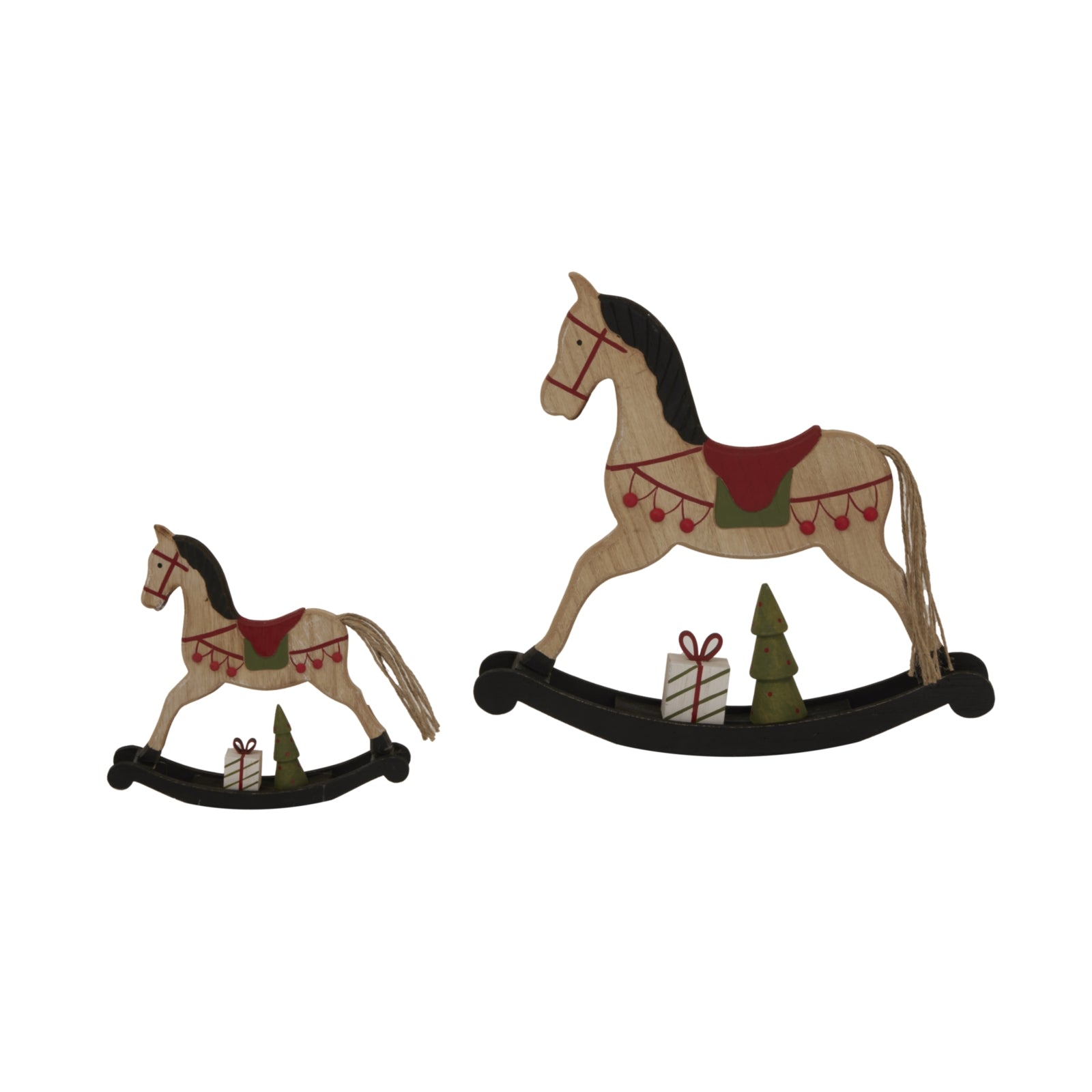 Rustic Decorated Rocking Horse for Charming Home Accents - Darlington's Décor