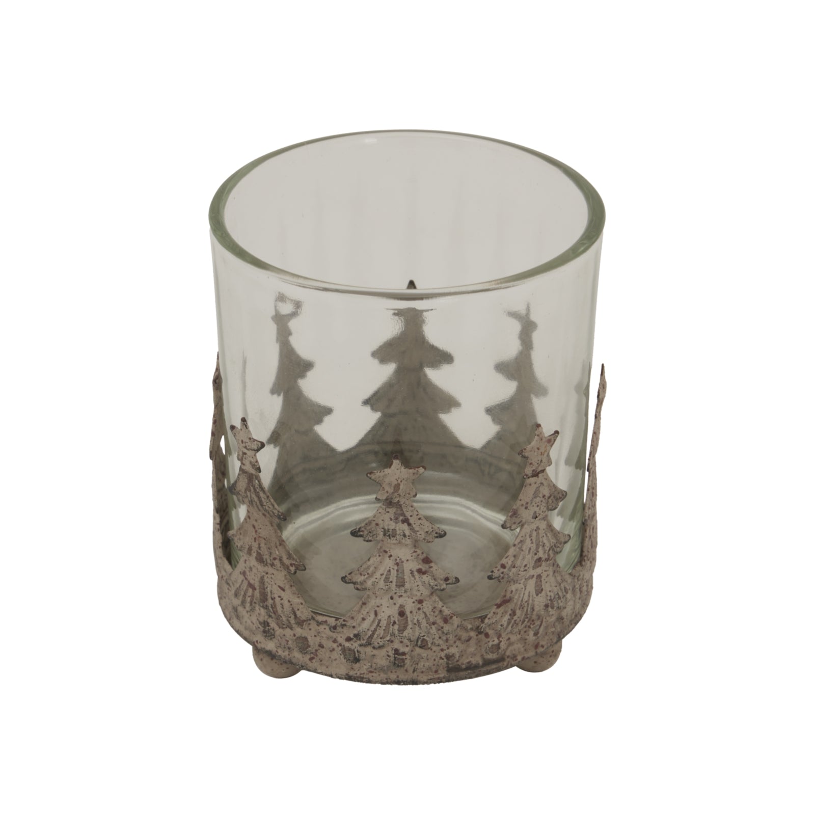 Rustic Glass Candle Holder for Enchanting Atmosphere - Darlington's Décor