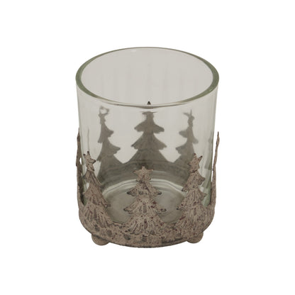 Rustic Glass Candle Holder for Enchanting Atmosphere - Darlington's Décor
