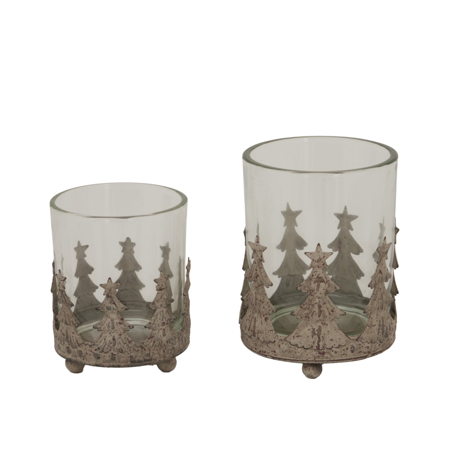 Rustic Glass Candle Holder for Enchanting Atmosphere - Darlington's Décor