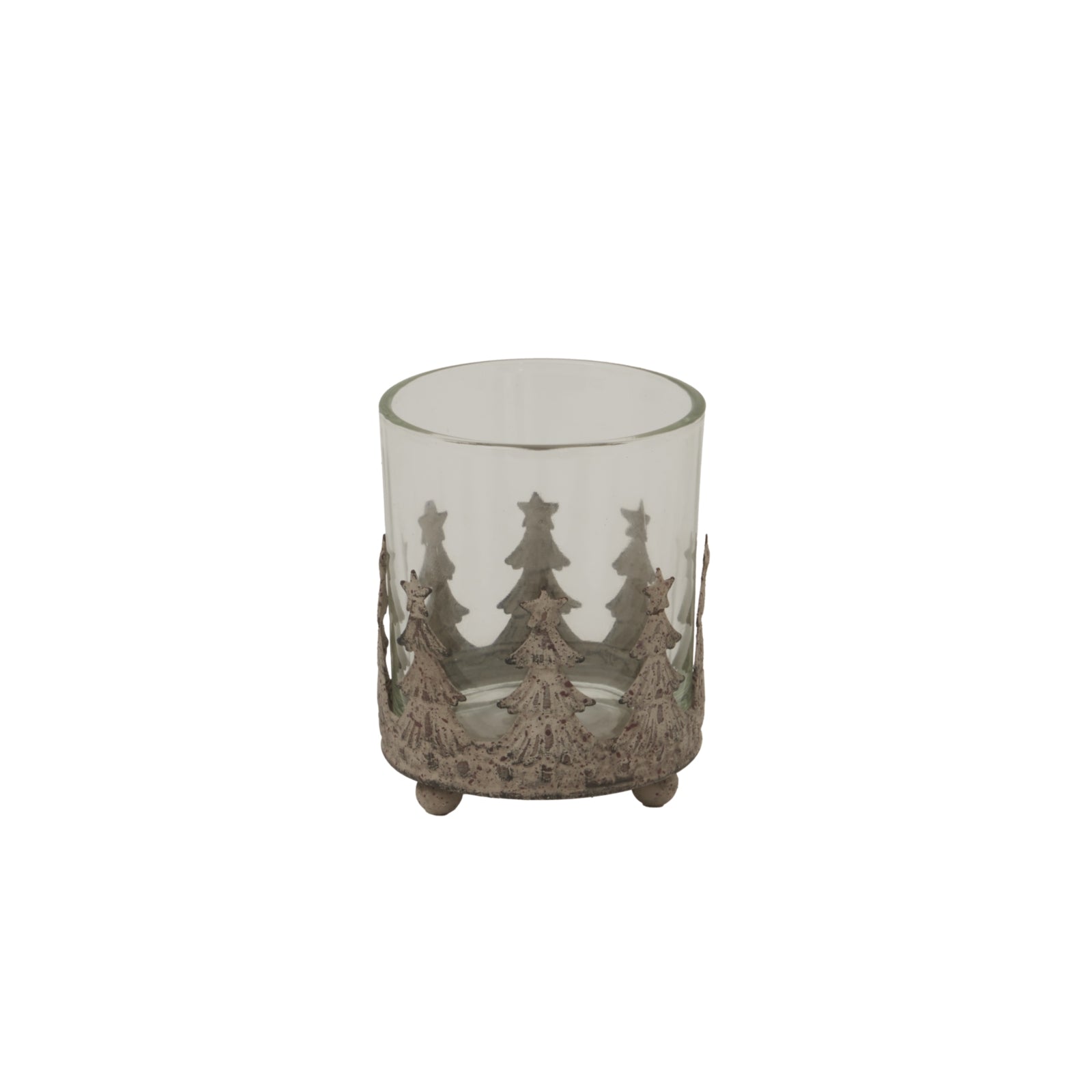 Rustic Glass Candle Holder for Enchanting Atmosphere - Darlington's Décor