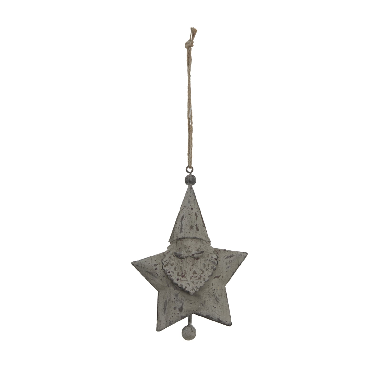 Rustic Hanging Santa Star for Cozy Holiday Decor - Darlington's Décor