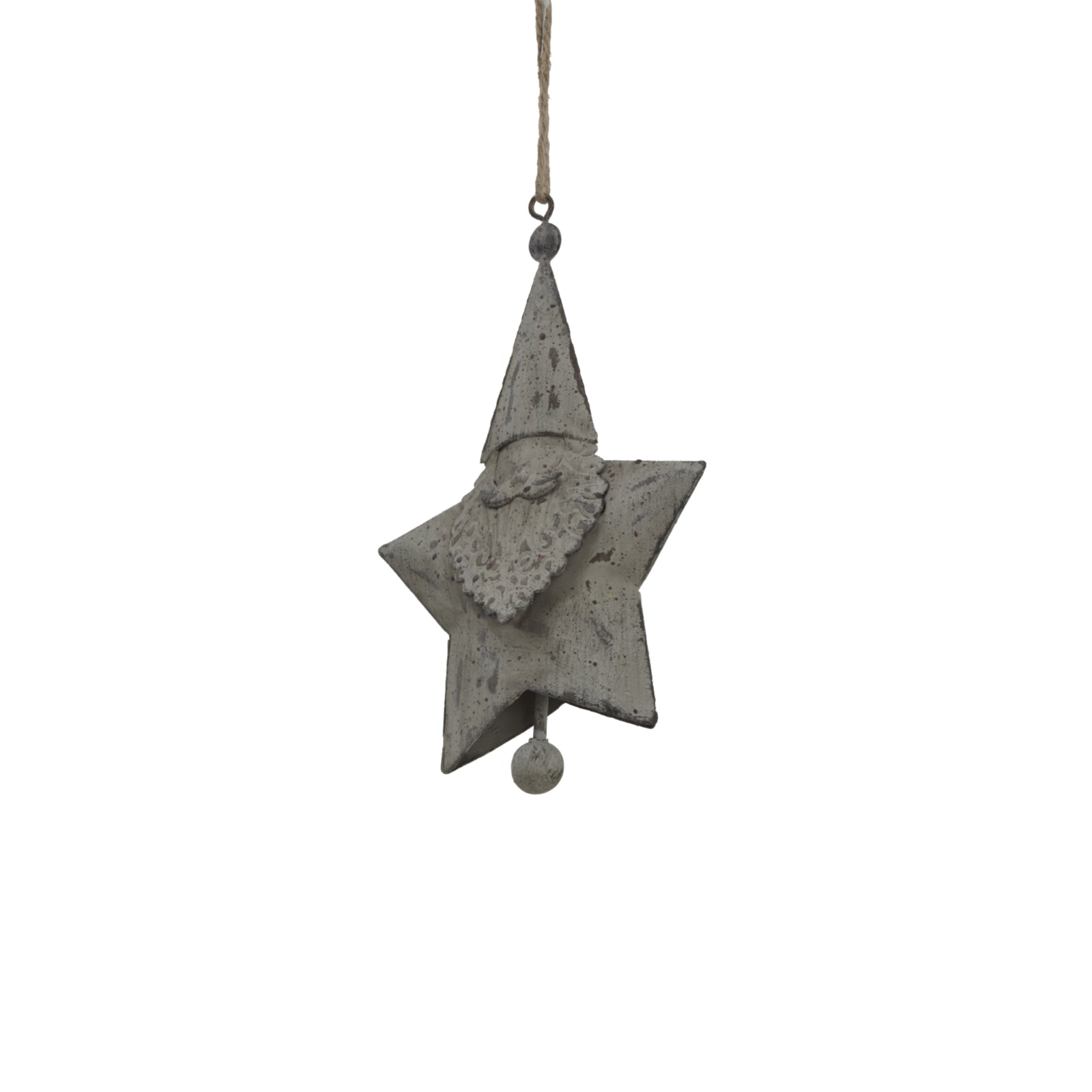 Rustic Hanging Santa Star for Cozy Holiday Decor - Darlington's Décor