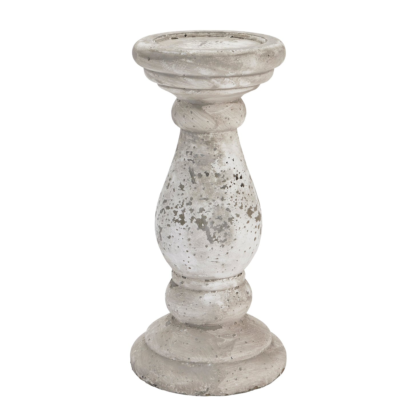 Rustic Large Stone Ceramic Candle Holder for Ambiance - Darlington's Décor