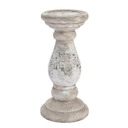 Rustic Large Stone Ceramic Candle Holder for Ambiance - Darlington's Décor