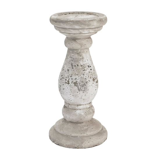 Rustic Large Stone Ceramic Candle Holder for Ambiance - Darlington's Décor