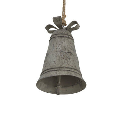 Rustic Metal Hanging Bell With Bow for Charming Decor - Darlington's Décor