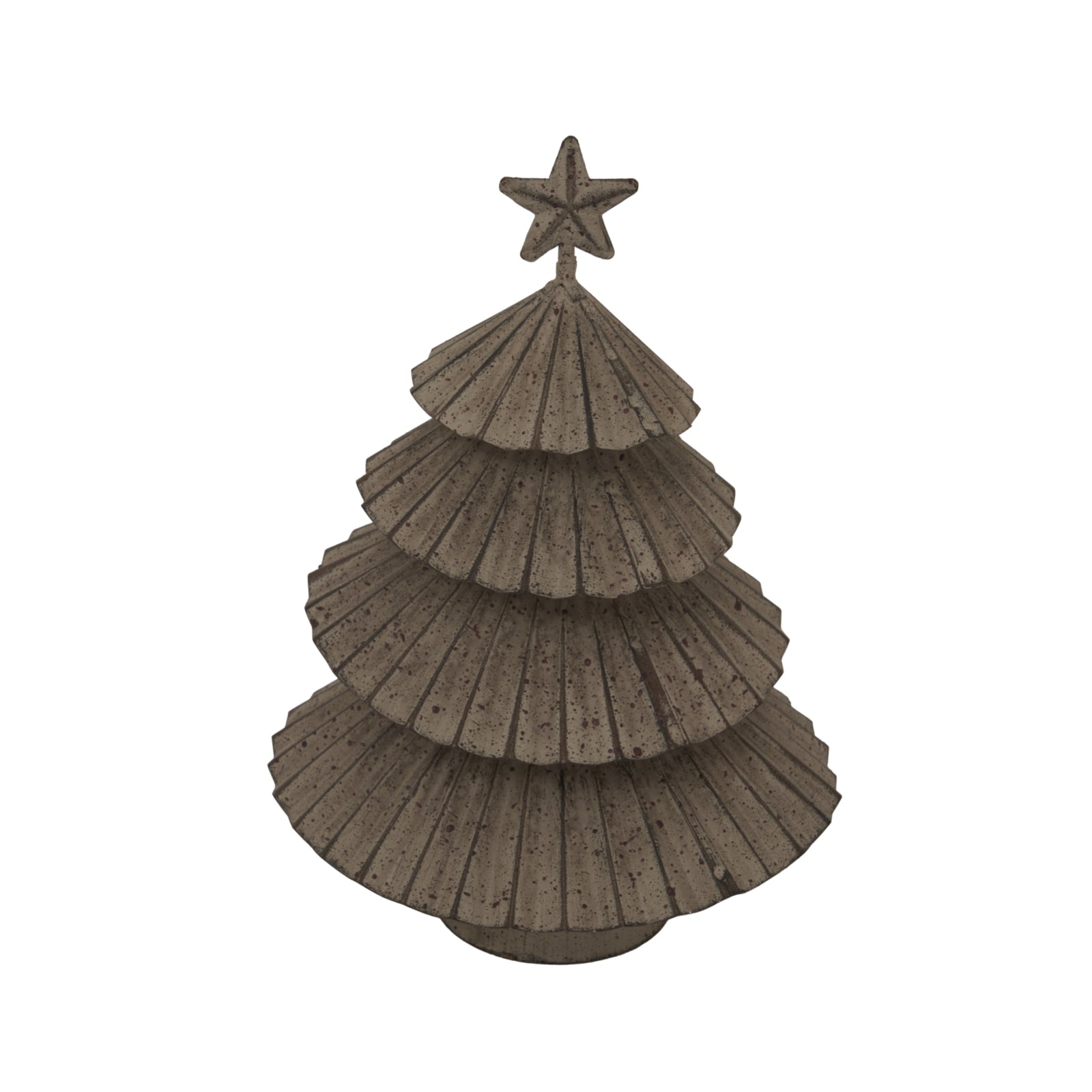 Rustic Metal Layered Tree With Star for Unique Décor - Darlington's Décor