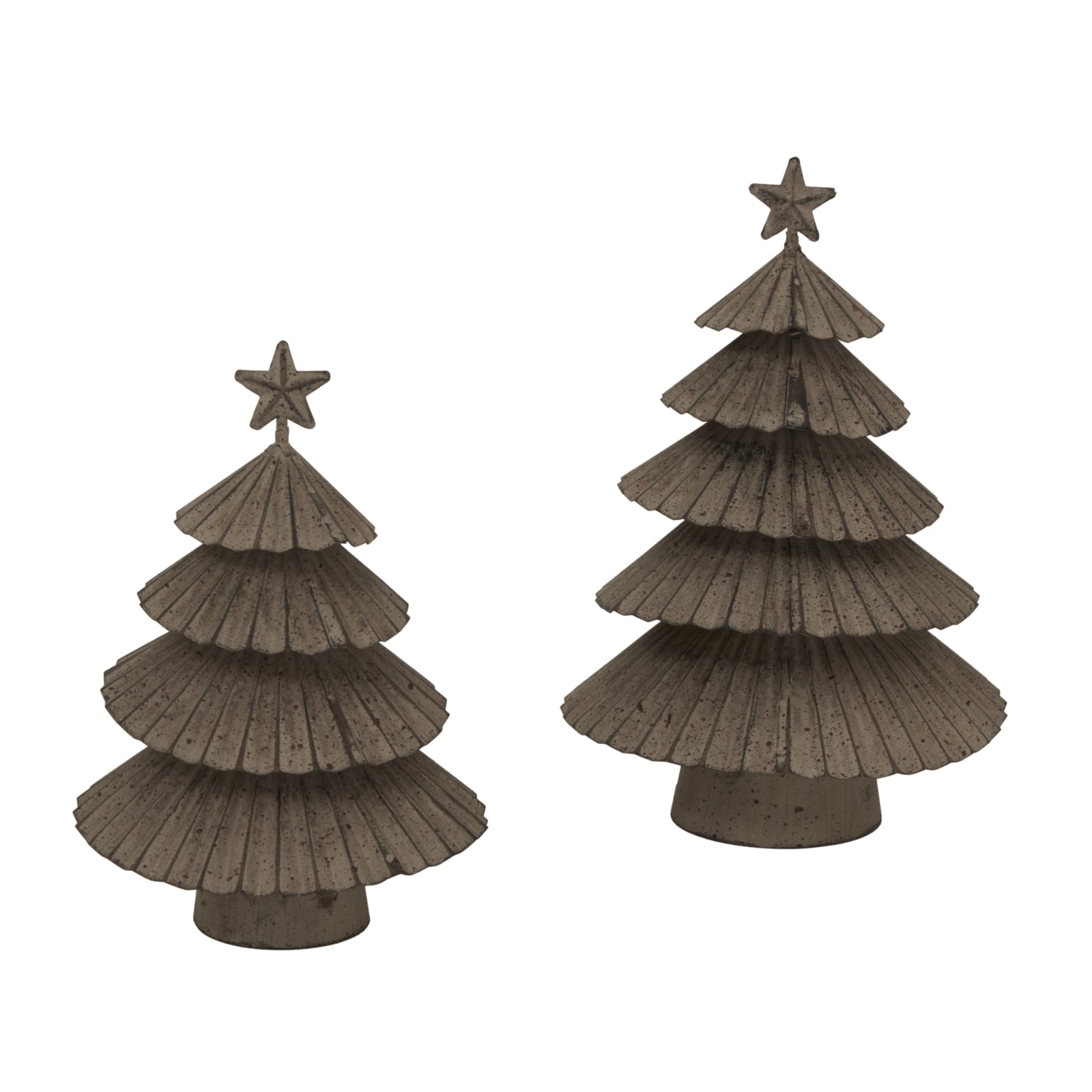 Rustic Metal Layered Tree With Star for Unique Décor - Darlington's Décor