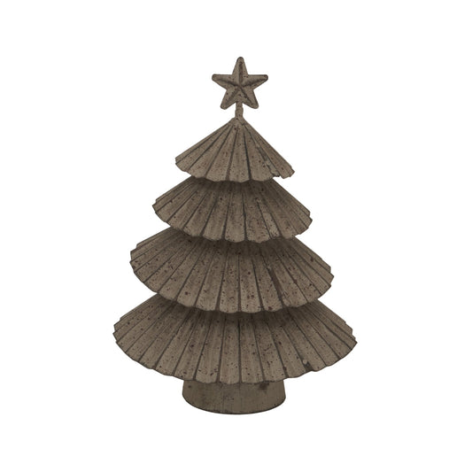 Rustic Metal Layered Tree With Star for Unique Décor - Darlington's Décor