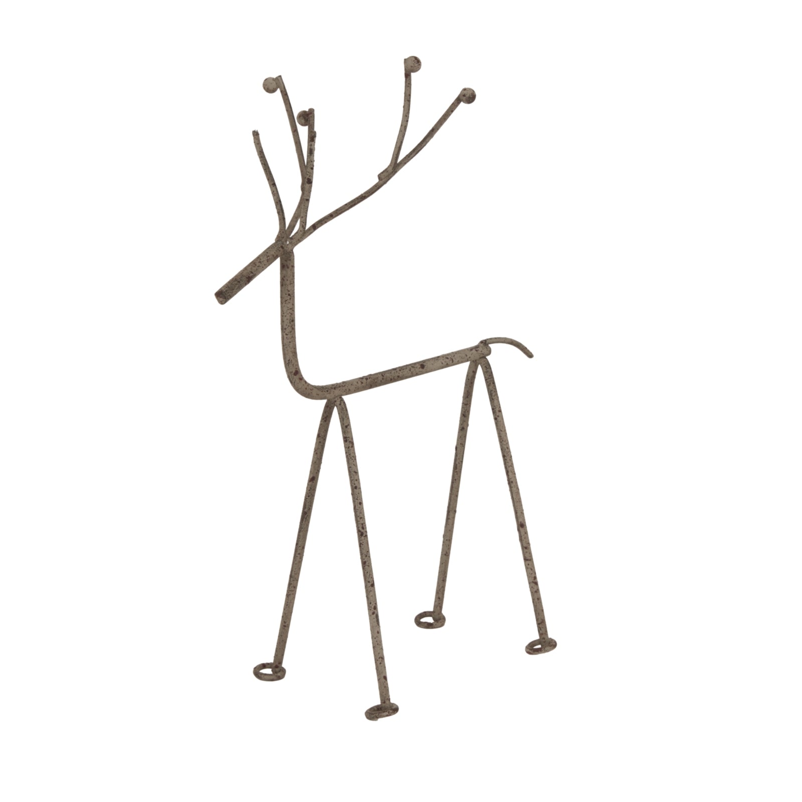 Rustic Metal Reindeer On Stand for Timeless Decor - Darlington's Décor