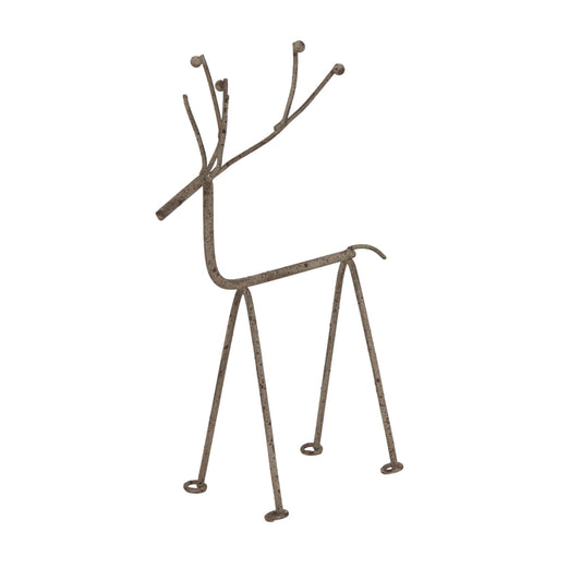 Rustic Metal Reindeer On Stand for Timeless Decor - Darlington's Décor