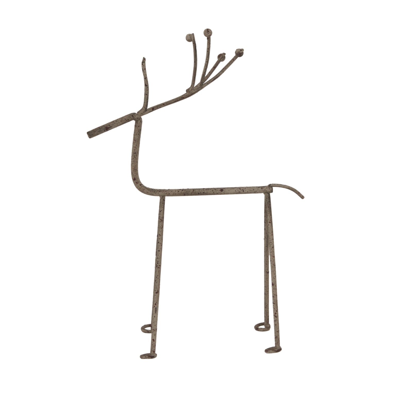 Rustic Metal Reindeer On Stand for Timeless Decor - Darlington's Décor
