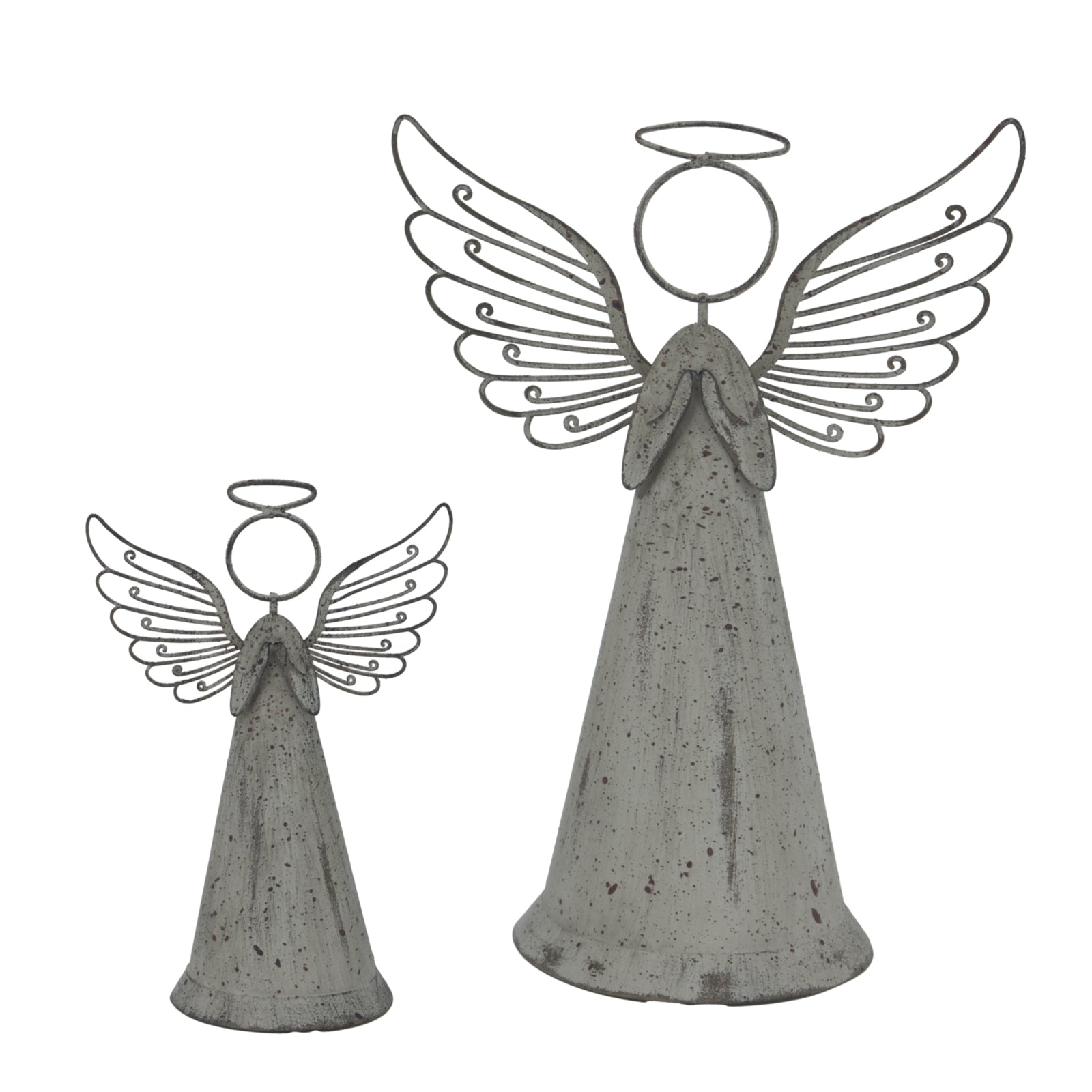Rustic Metal Standing Angel for Timeless Home Décor - Darlington's Décor