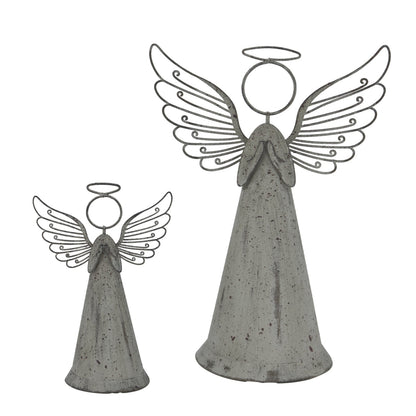 Rustic Metal Standing Angel for Timeless Home Décor - Darlington's Décor