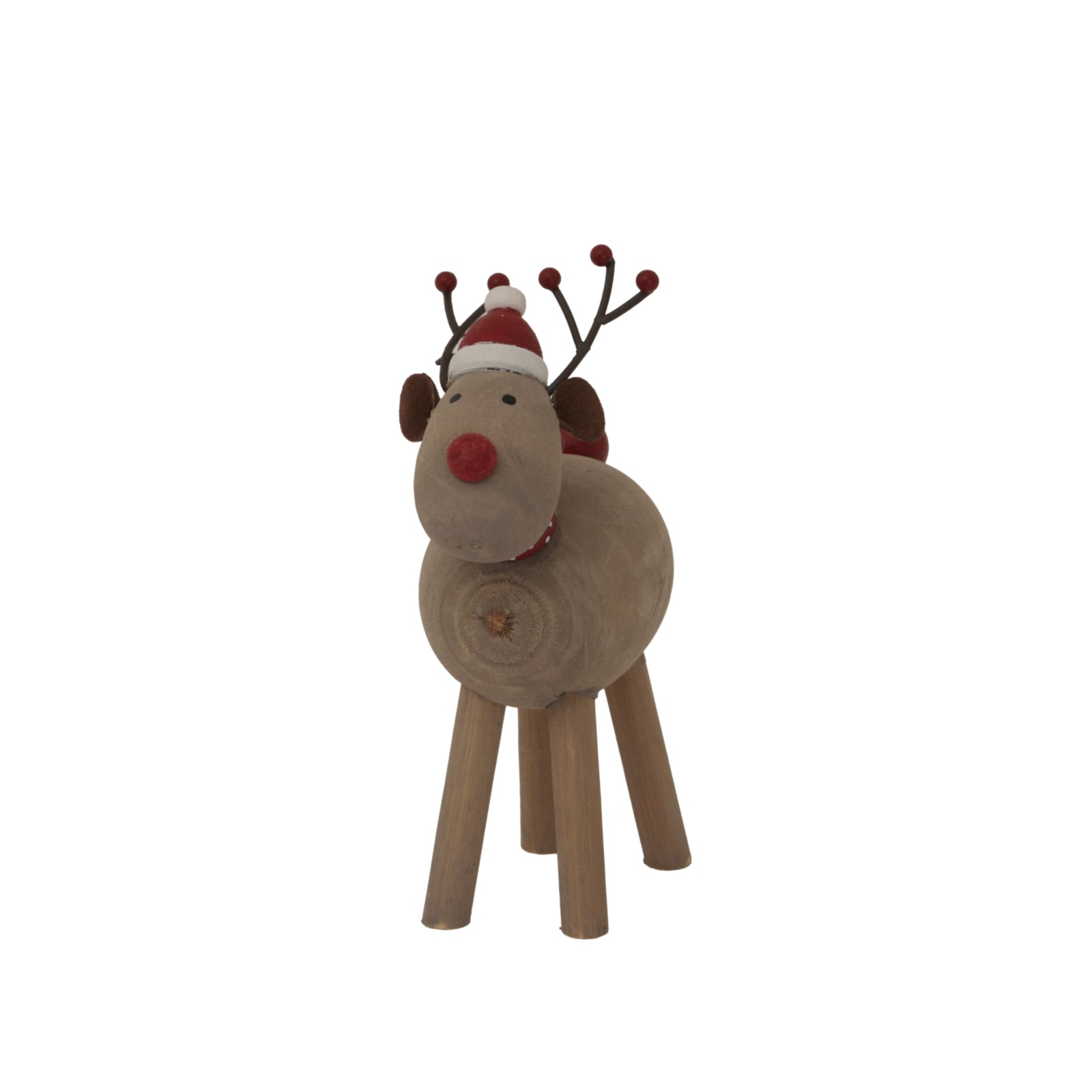 Rustic Rudolf With Hat - Charming Winter Decor Accent - Darlington's Décor