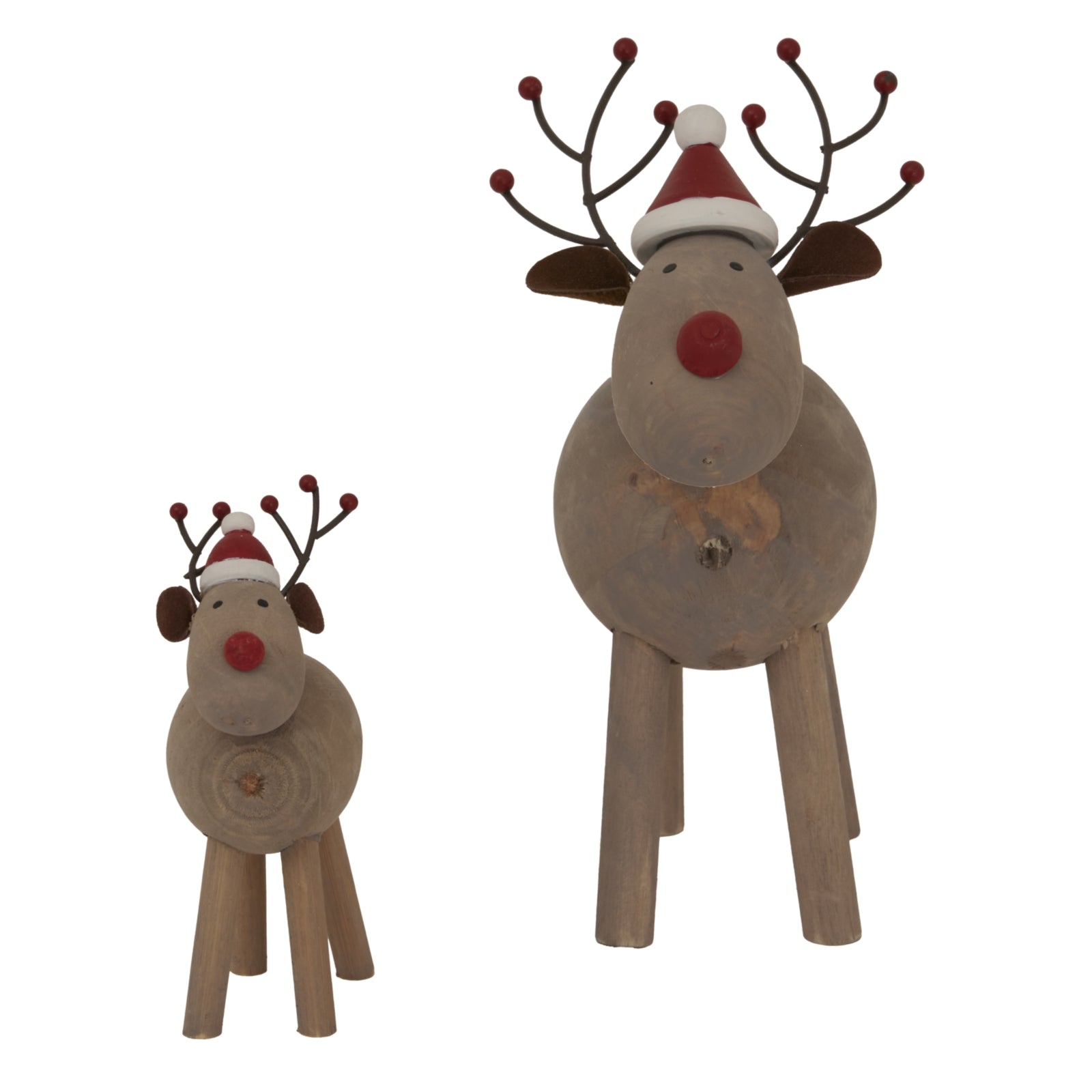 Rustic Rudolf With Hat - Charming Winter Decor Accent - Darlington's Décor