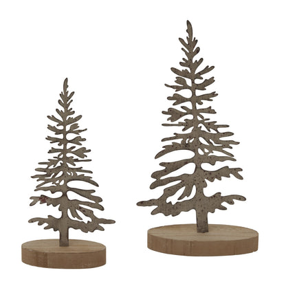 Rustic Silhouette Tree On Stand for Timeless Elegance - Darlington's Décor