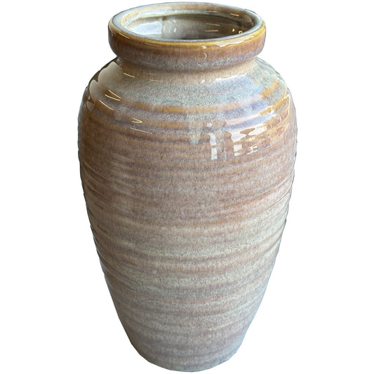 Sabbia Collection Brindled Amphora Vase for Modern Decor - Darlington's Décor