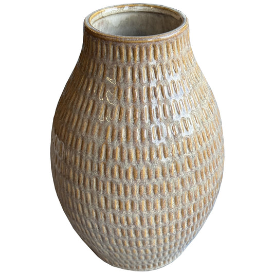 Sabbia Collection Medium Textured Vase for Modern Decor - Darlington's Décor