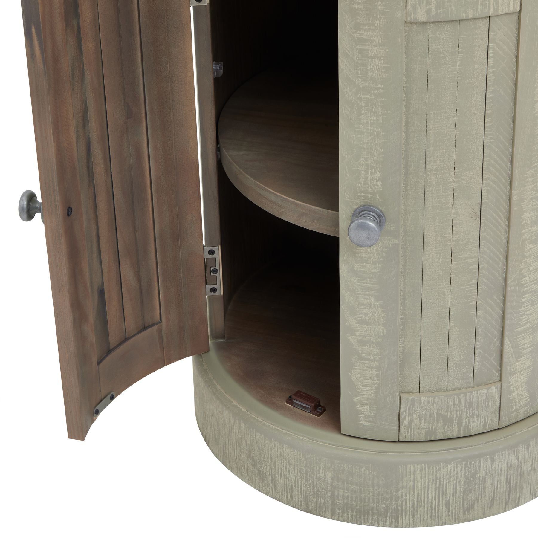 Elegant Saltaire Collection Round 2 Door Cupboard for Stylish Storage - Darlington's Décor