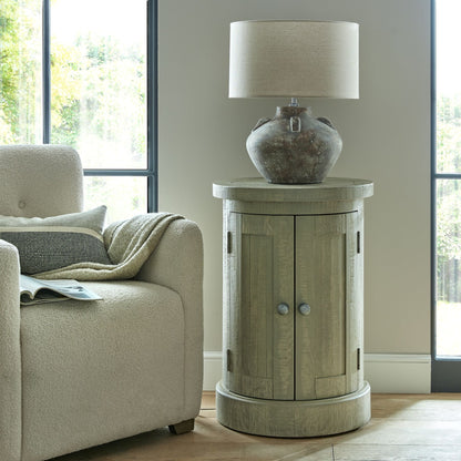 Elegant Saltaire Collection Round 2 Door Cupboard for Stylish Storage - Darlington's Décor