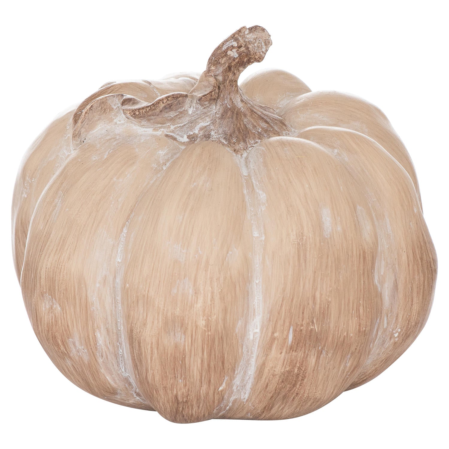Set Of Three Carved Wood Effect Pumpkins For Autumn Decor - Darlington's Décor
