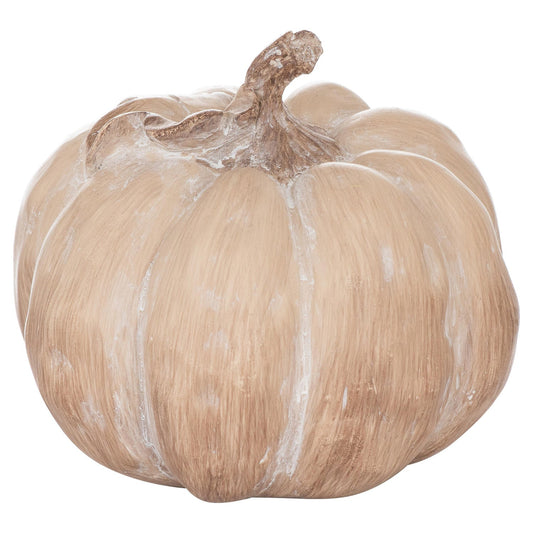 Set Of Three Carved Wood Effect Pumpkins For Autumn Decor - Darlington's Décor