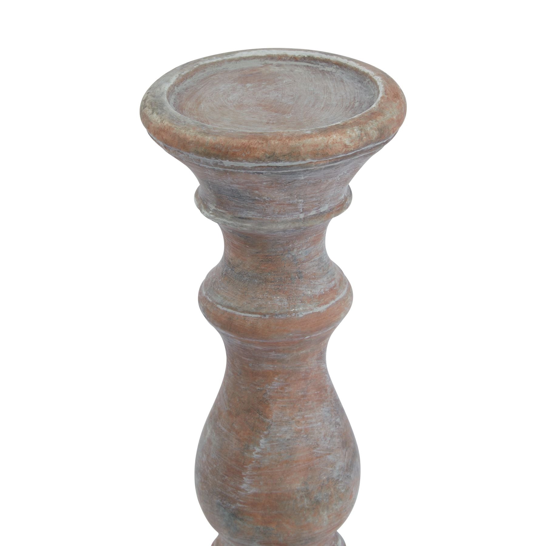 Siena Brown Column Candle Holder for Timeless Elegance - Darlington's Décor