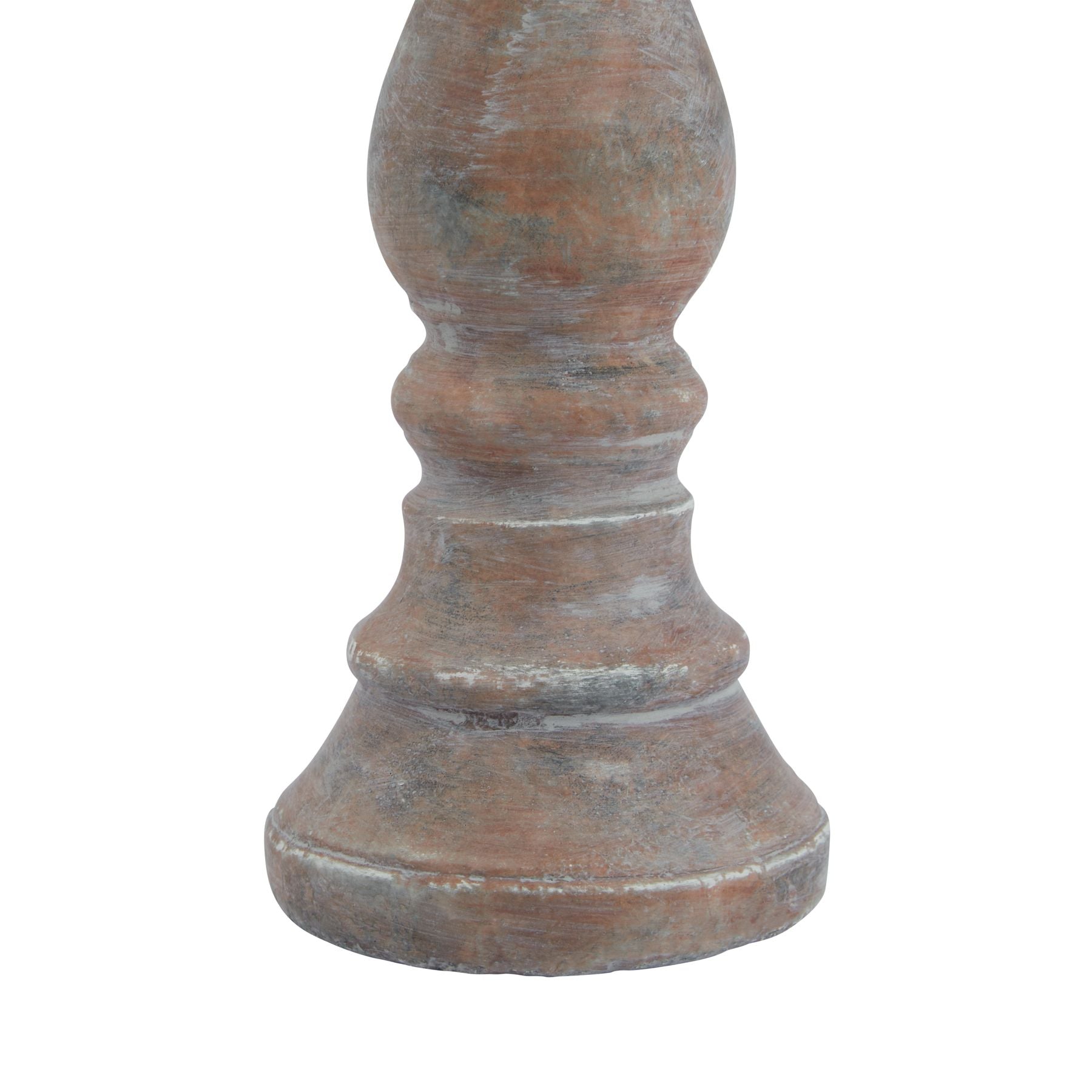 Siena Brown Column Candle Holder for Timeless Elegance - Darlington's Décor