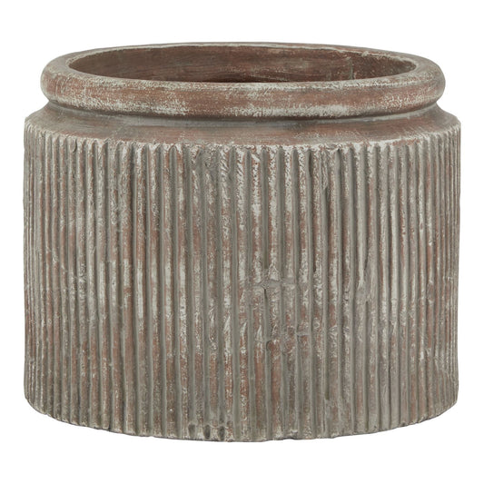 Siena Brown Dolly Pot for Timeless Home Elegance - Darlington's Décor