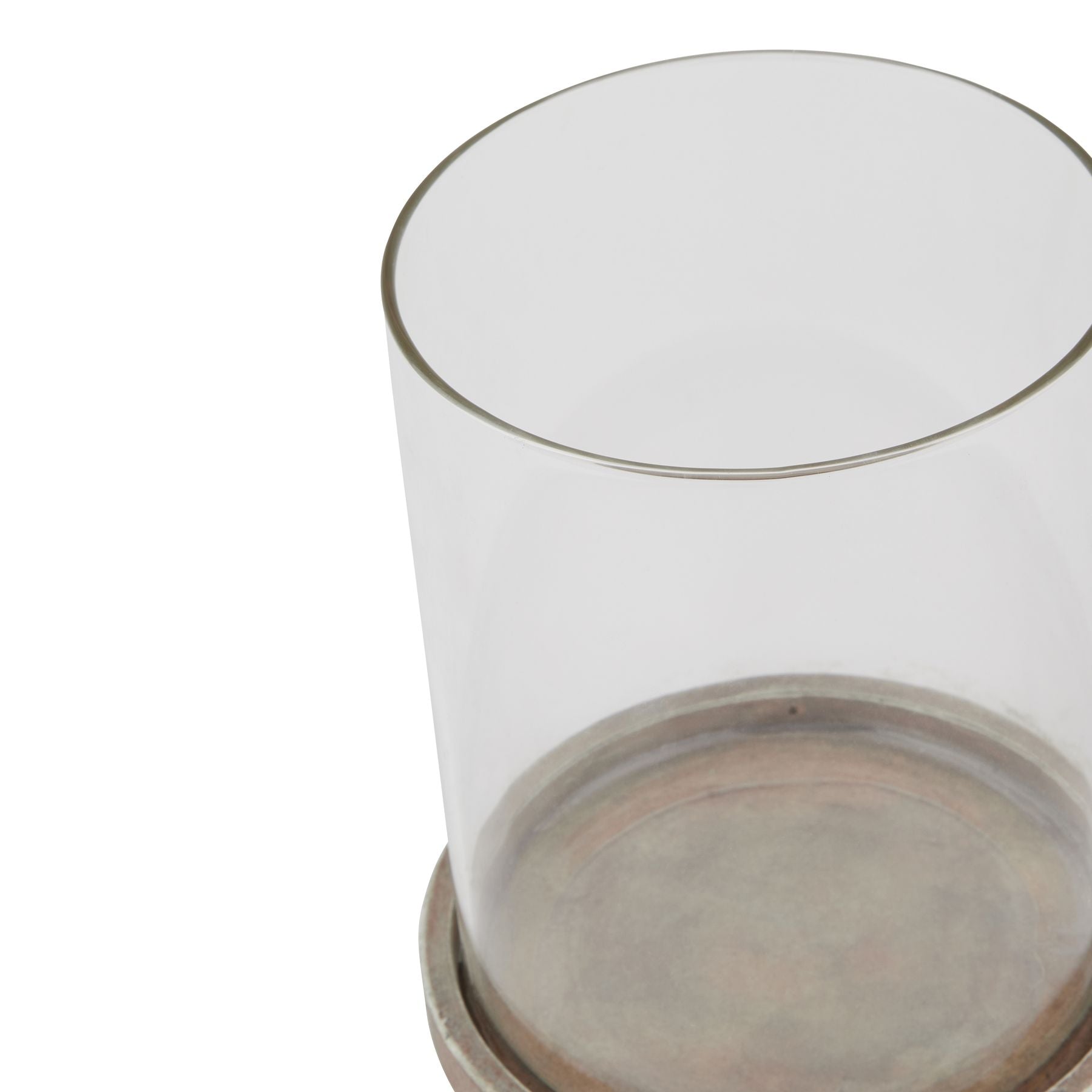 Siena Brown Large Hurricane Lantern for Cozy Ambiance - Darlington's Décor