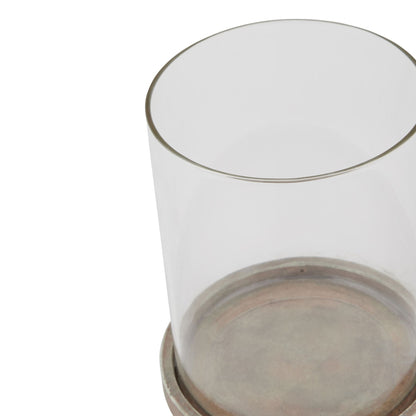 Siena Brown Large Hurricane Lantern for Cozy Ambiance - Darlington's Décor