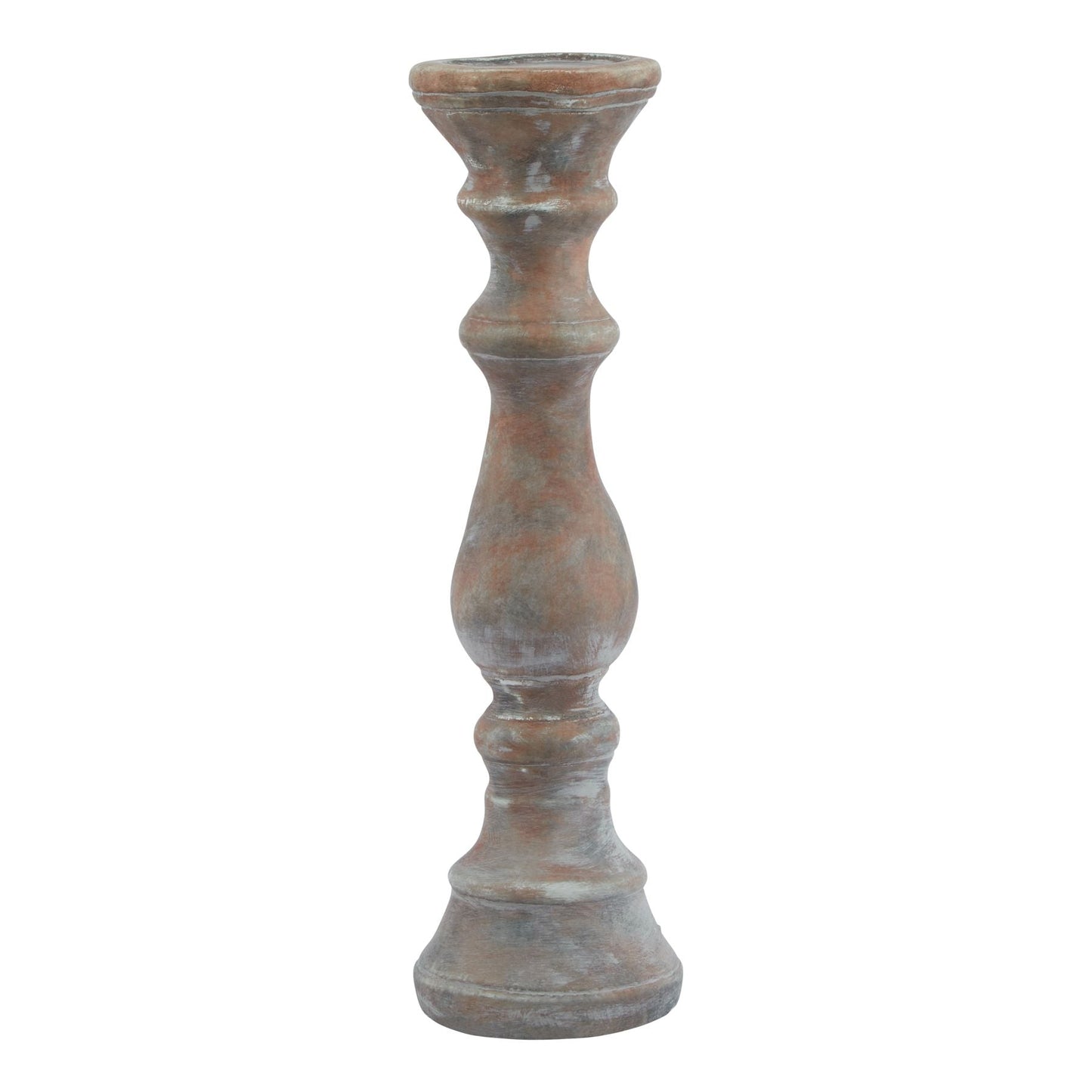 Siena Large Brown Column Candle Holder for Elegant Displays - Darlington's Décor