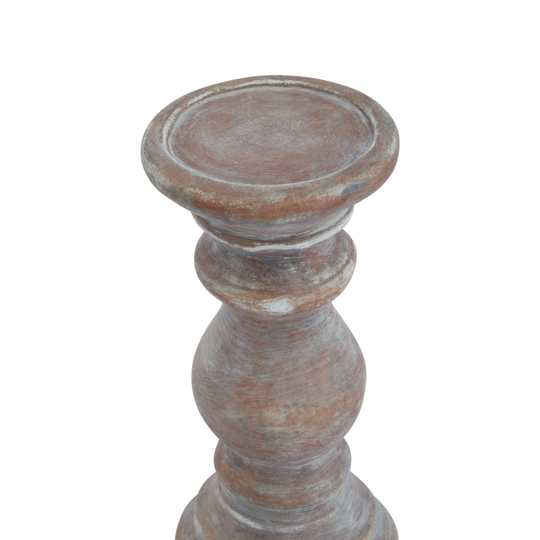 Siena Small Brown Column Candle Holder for Elegant Decor - Darlington's Décor