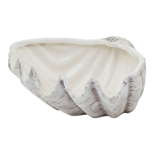 Siren Medium Ceramic Shell Bowl - Coastal Elegance Redefined - Darlington's Décor