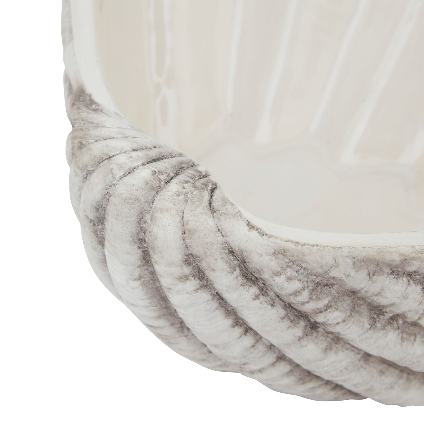 Siren Medium Ceramic Shell Bowl - Coastal Elegance Redefined - Darlington's Décor