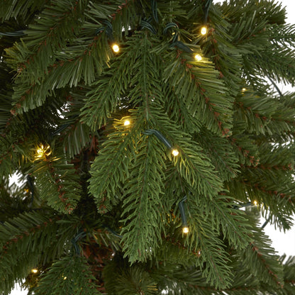 Slim Green Woodland Pre - Lit 200 Led Christmas Tree Delight - Darlington's Décor
