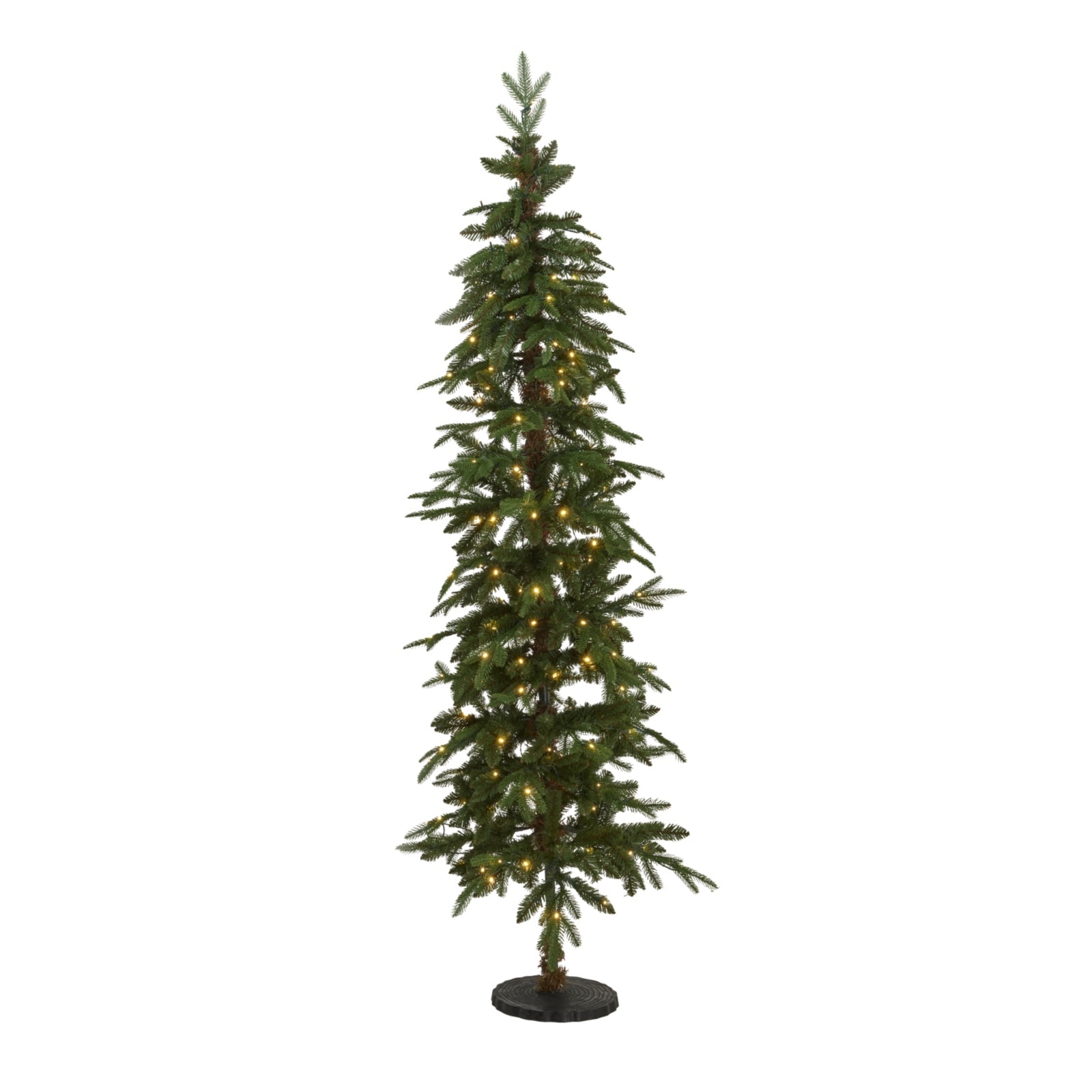 Slim Green Woodland Pre - Lit 200 Led Christmas Tree Delight - Darlington's Décor