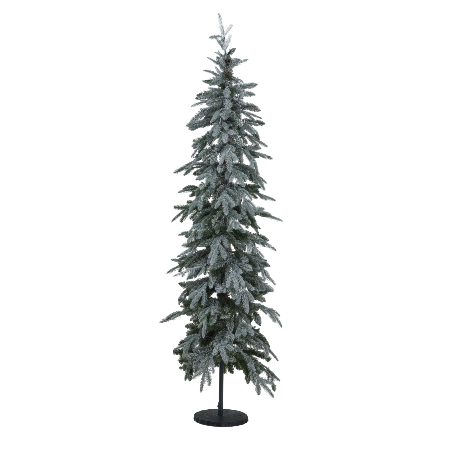 Slim Snowy Woodland Pre - Lit 200 Led Christmas Tree Elegance - Darlington's Décor