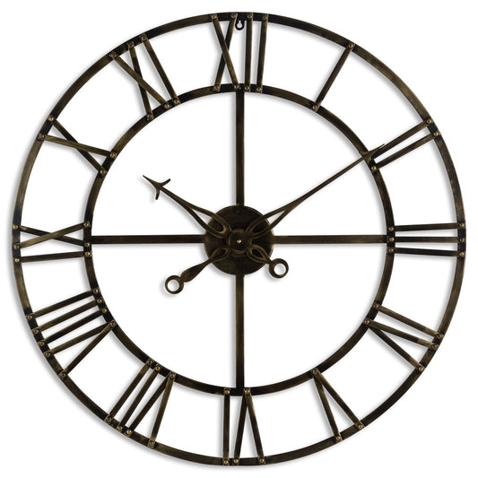 Small Antique Brass Skeleton Clock for Timeless Elegance - Darlington's Décor