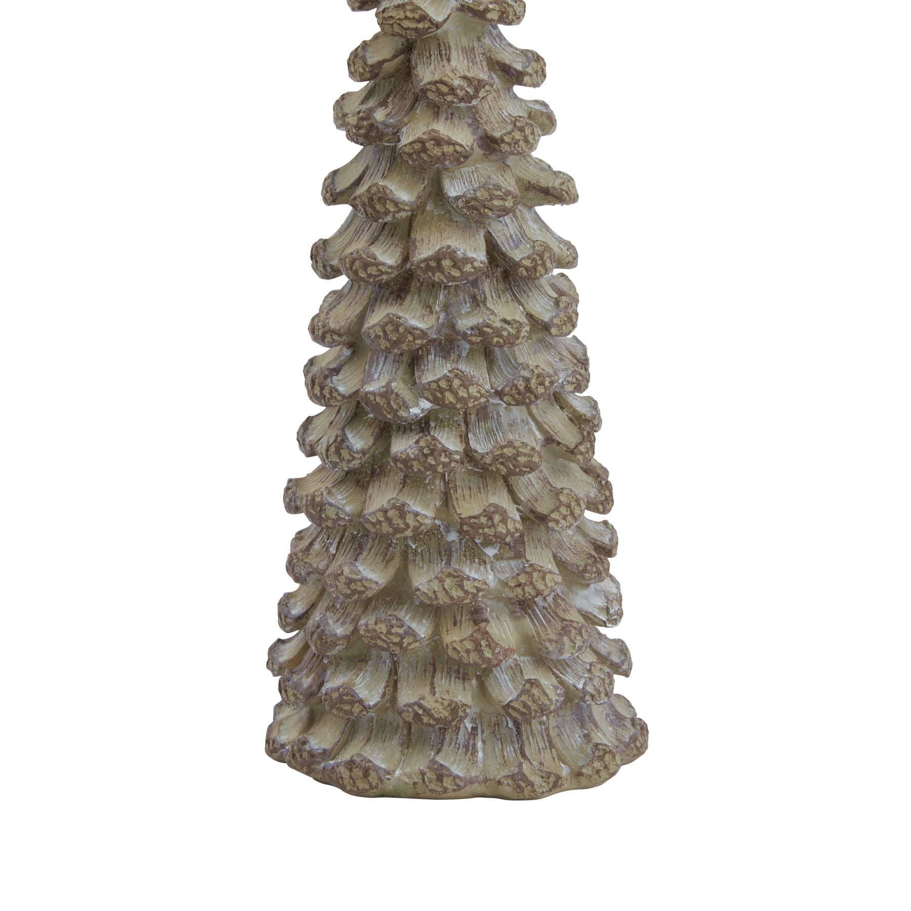 Small Beige Cedar Tree With Star for Festive Charm - Darlington's Décor