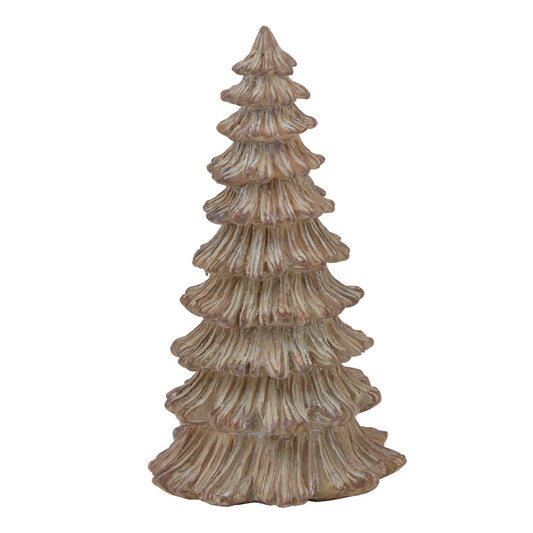 Small Pine Tree Sculpture for Enchanting Winter Decor - Darlington's Décor