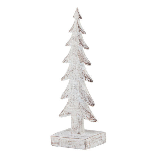 Small Snowy Forest Tree Sculpture for Elegant Winter Decor - Darlington's Décor