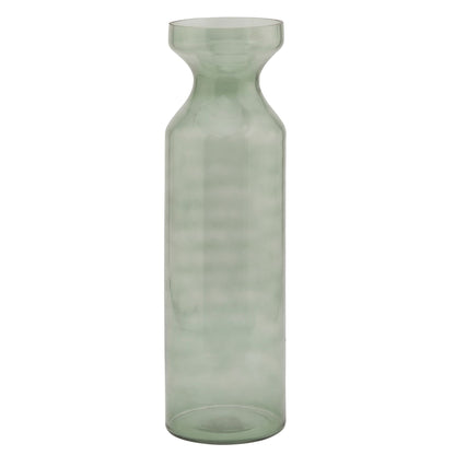Smoked Sage Glass Fluted Vase for Elegant Displays - Darlington's Décor