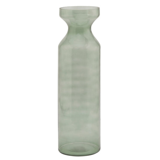 Smoked Sage Glass Fluted Vase for Elegant Displays - Darlington's Décor