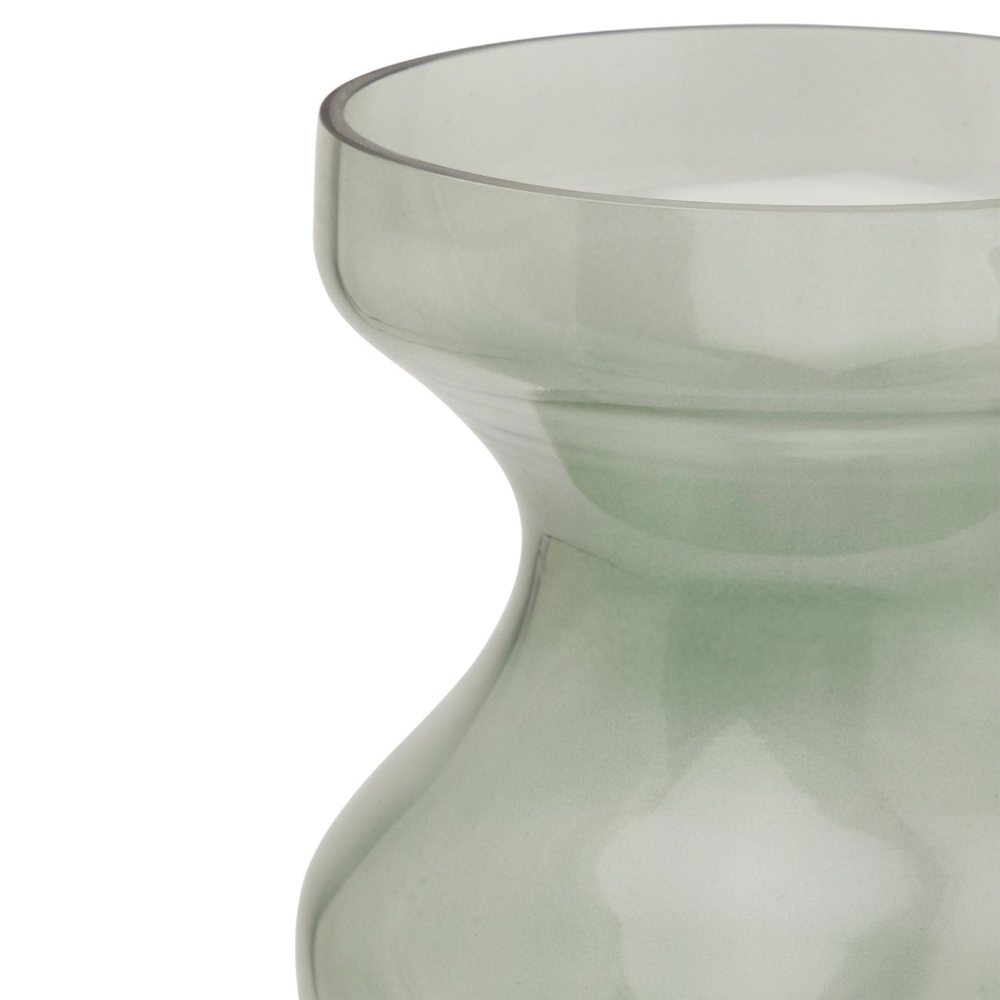 Smoked Sage Glass Fluted Vase for Elegant Displays - Darlington's Décor